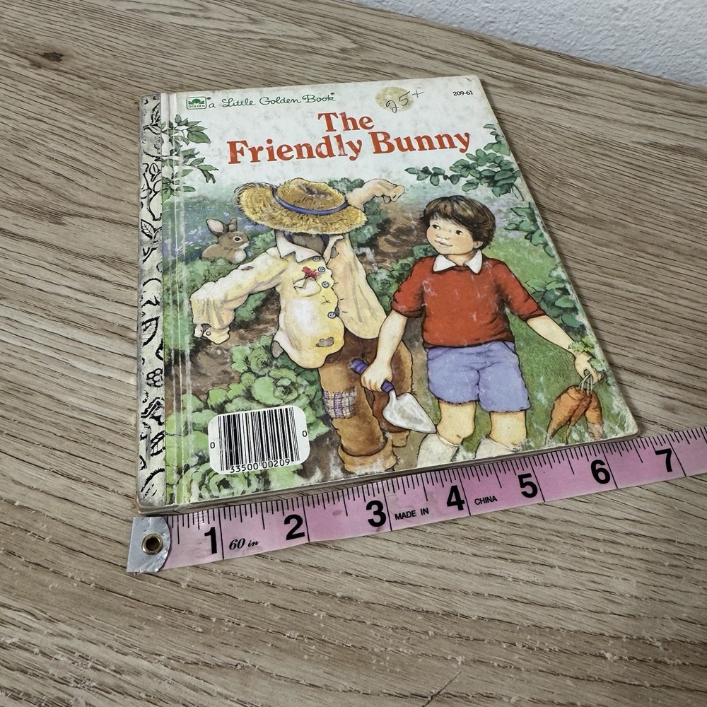 A Little Golden Book The Friendly Bunny 1985 #595 By Dorothy Kunhardt Vintage - Picture 9 of 12